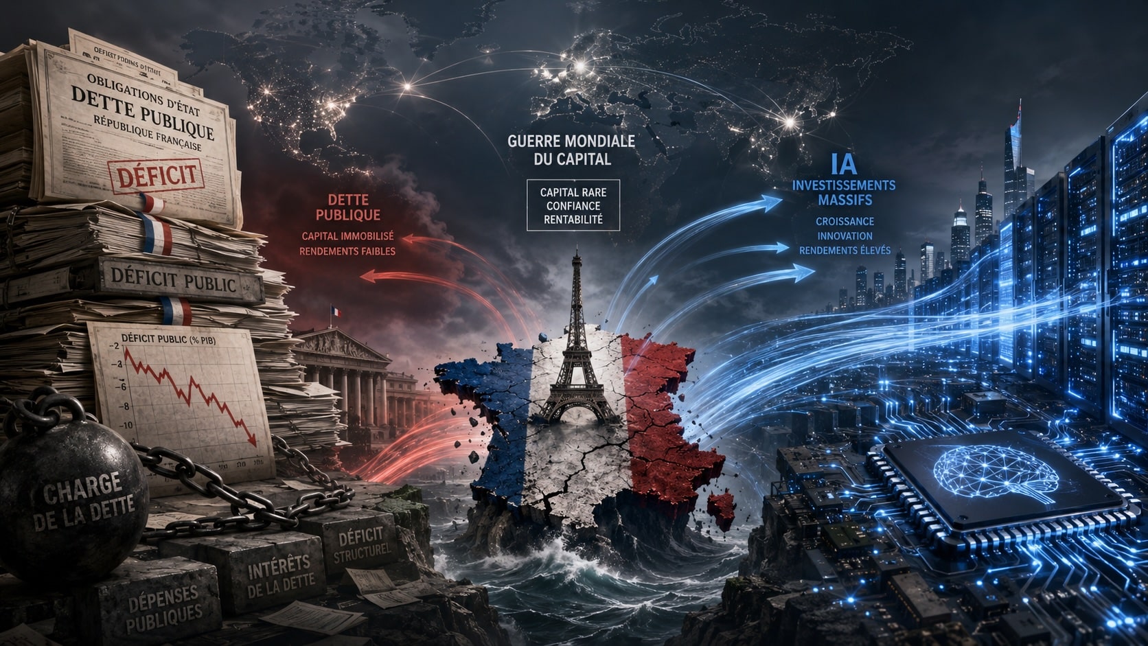 Dette publique vs IA : la guerre mondiale du capital est lancée et voilà à quel point la France va la sentir passer