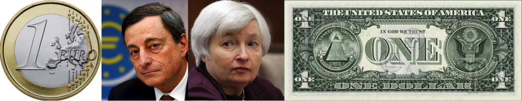  Euro fort contre Dollar faible : patience de Draghi contre astuce de Yellen