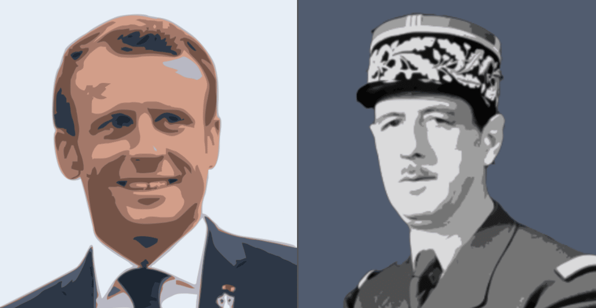  Emmanuel Macron appelle le Général de Gaulle