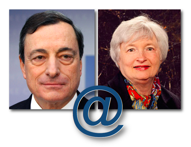  Mail de Mario (Draghi, BCE) à Janet (Yellen, FED)