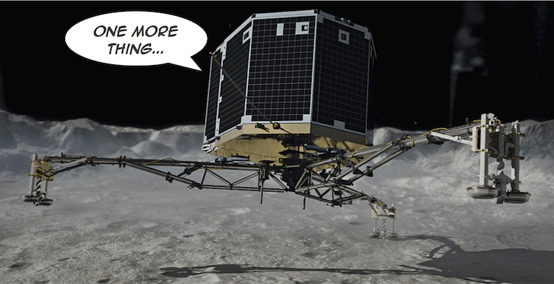  Le dernier message du robot Philae !